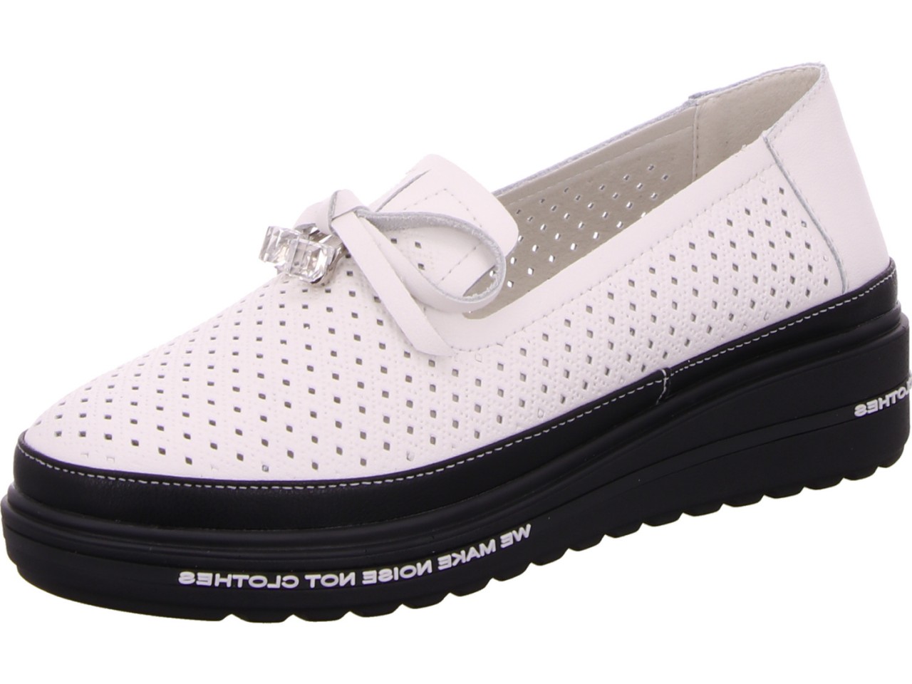 DIVERSE Sportliche Slipper weiss