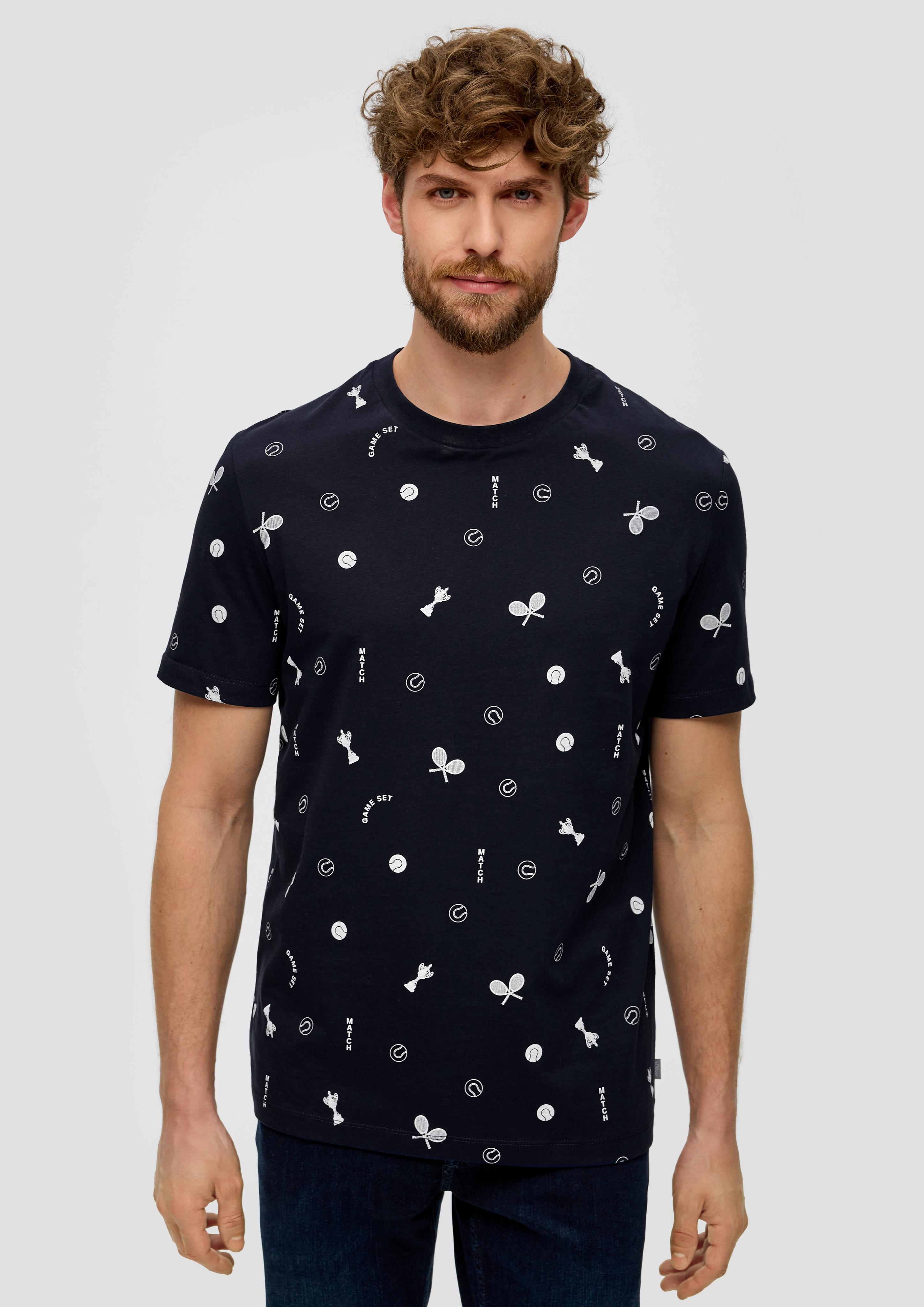 Baumwollshirt mit All-over-Print  2141463-59A6