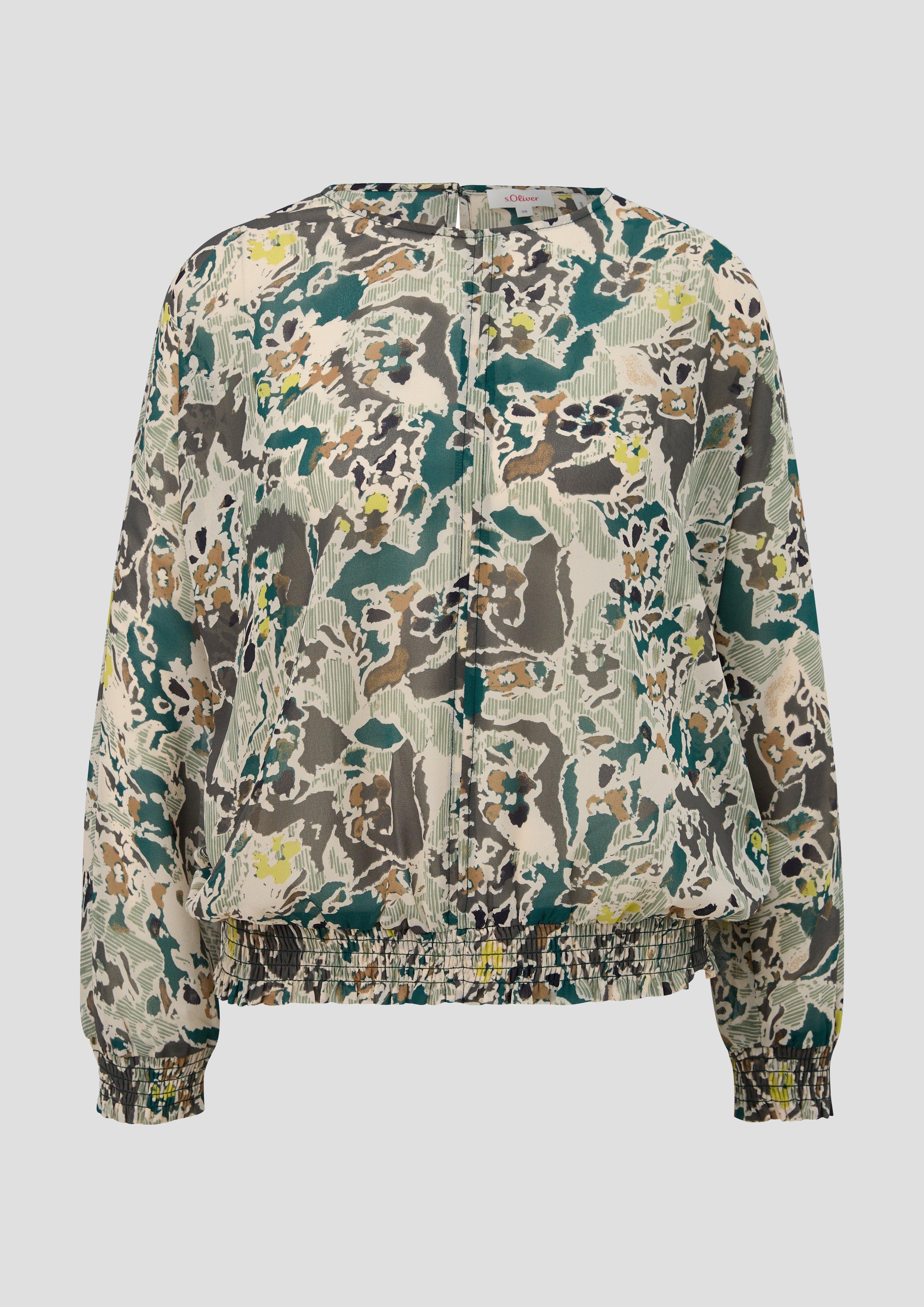 Chiffonbluse mit Allover-Muster  2135615-67A0