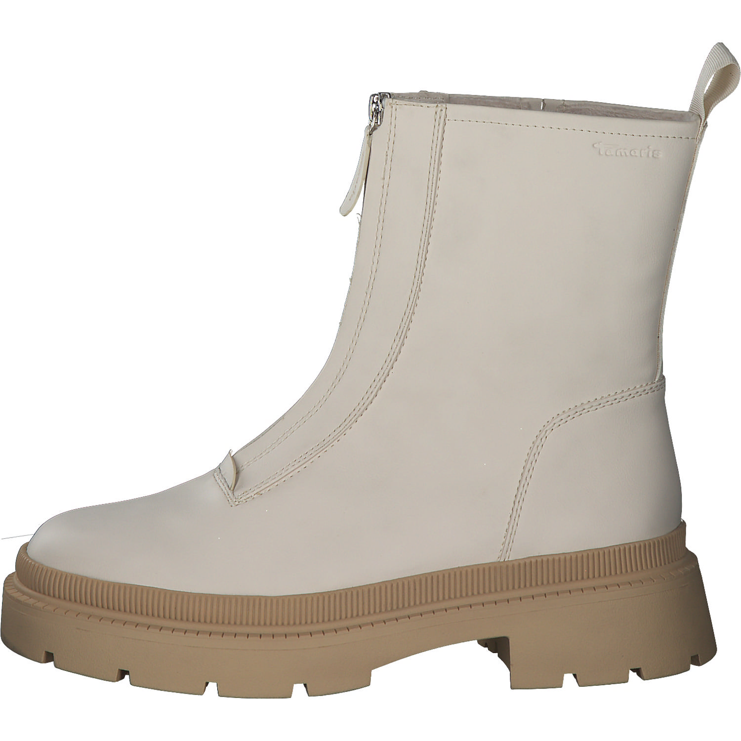 Tamaris 25406, Klassische Stiefeletten, Damen, IVORY/BEIGE