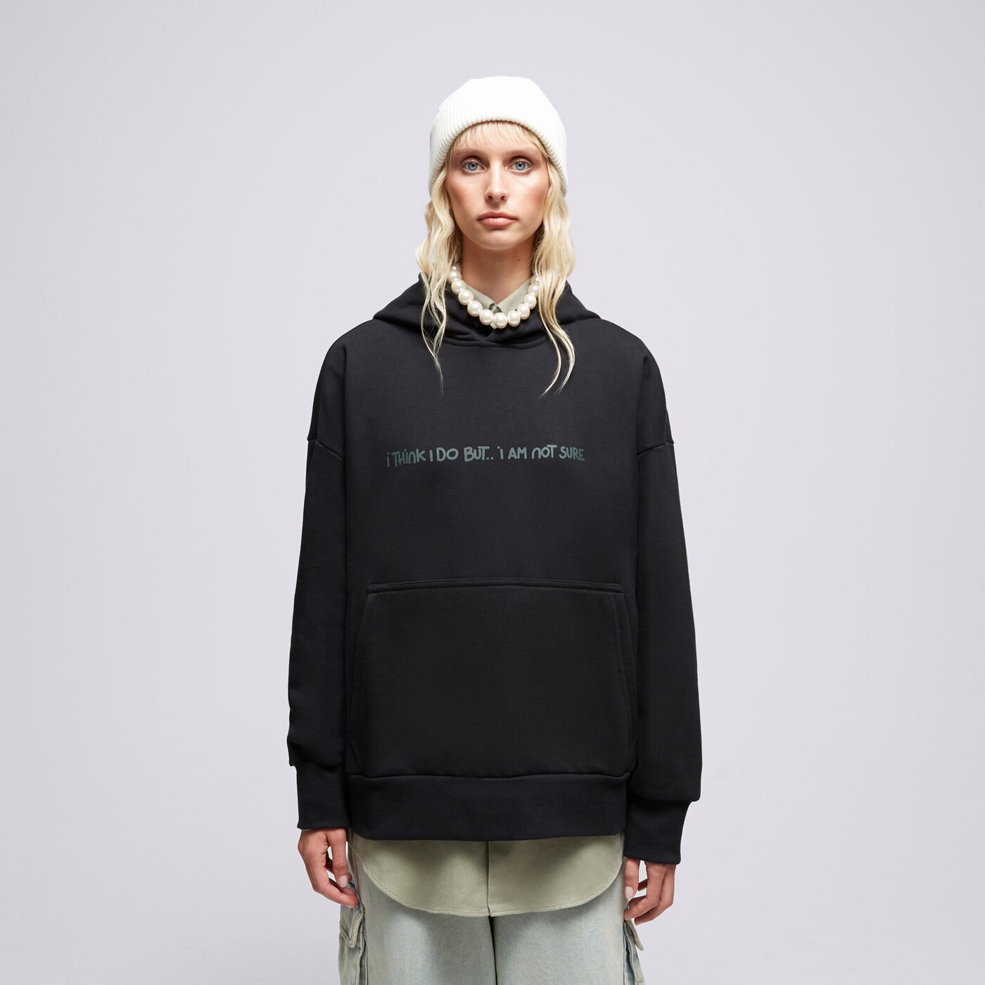 S.NOW JOB SIZEER HOODIE “I THINK I DO” BLACK Schwarz