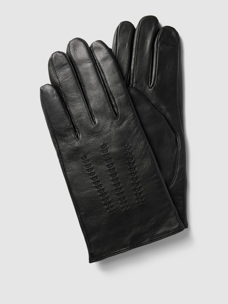 Handschuhe aus Lammleder Modell 'Hainz' in schwarz