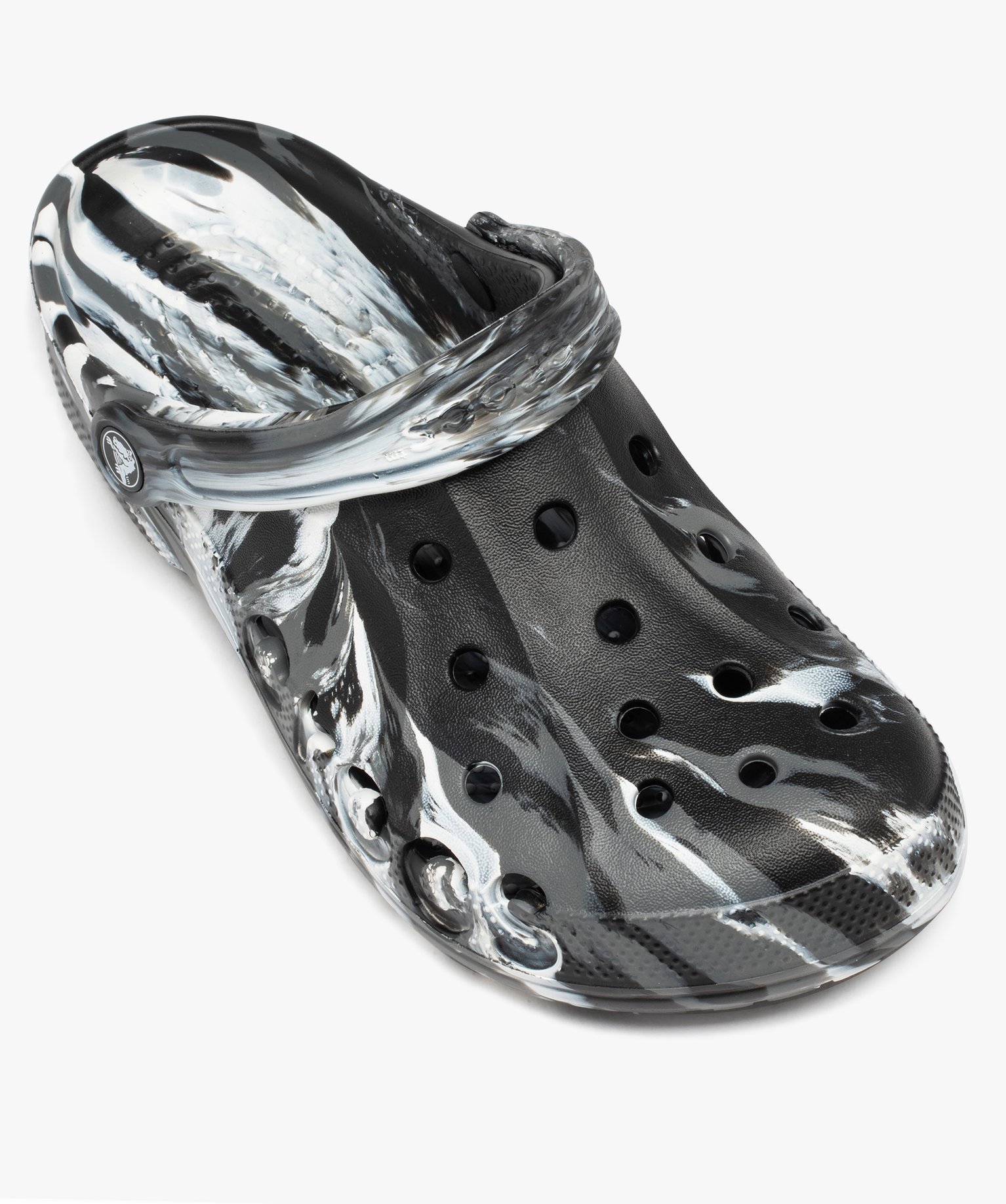 Sabots souples homme dessus perforé effet marbré - Crocs noir | GEMO