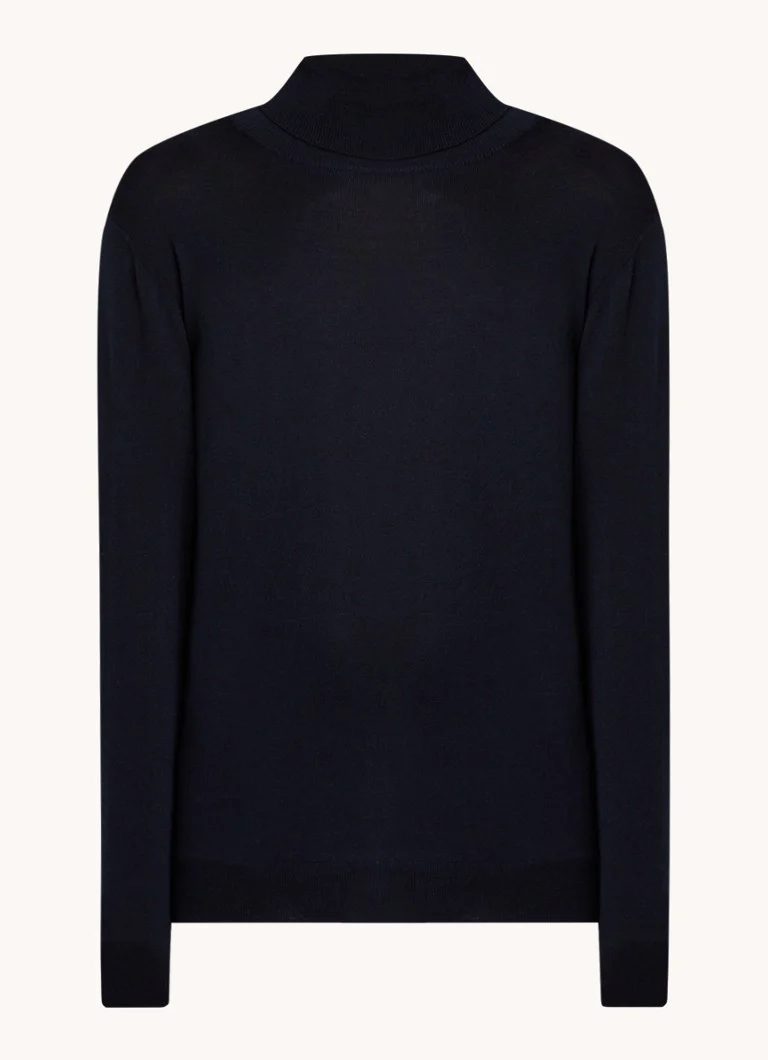 Boggi Milano Fine-knit wool sweater with turtleneck