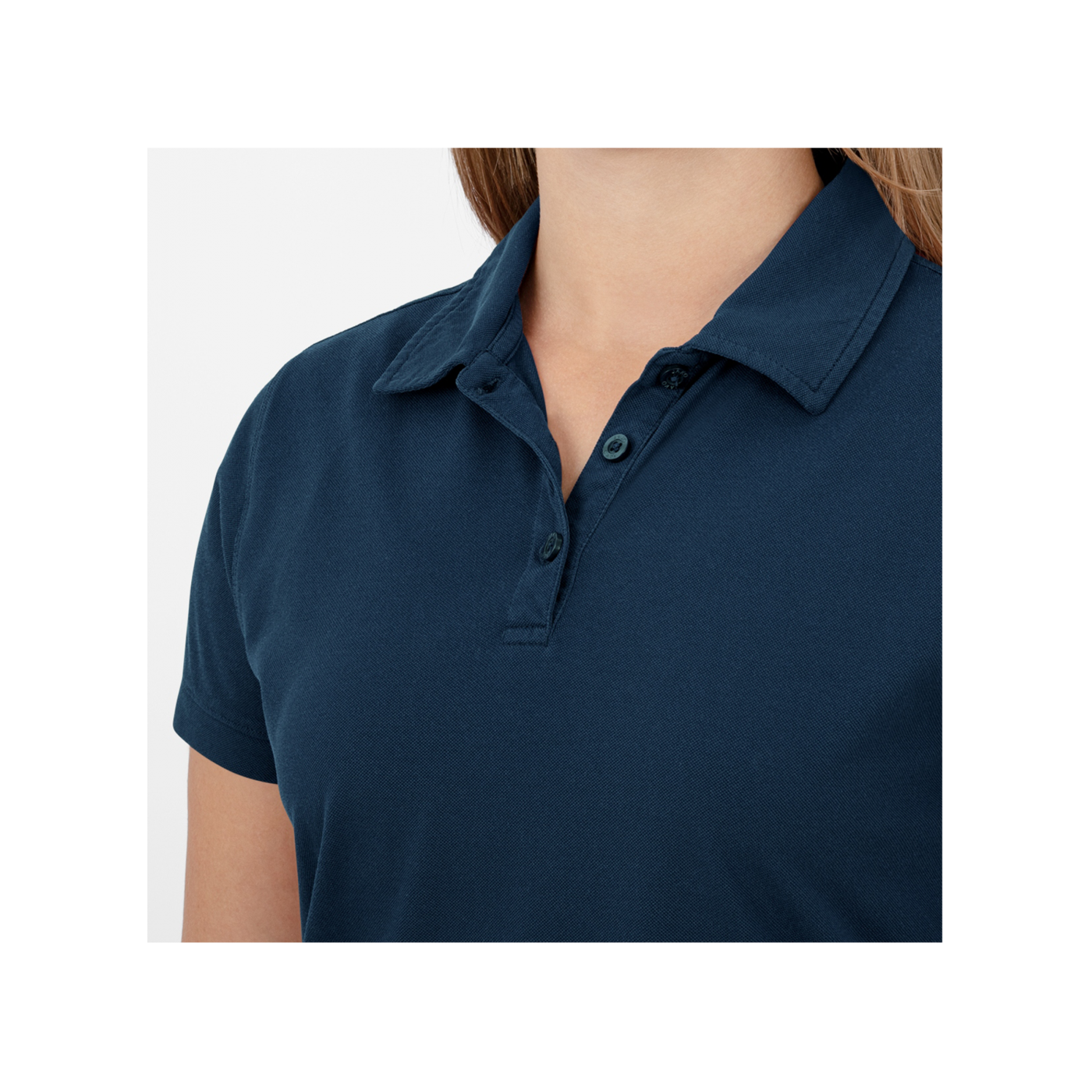JAKO Doubletex Polo Shirt Damen Blau F900