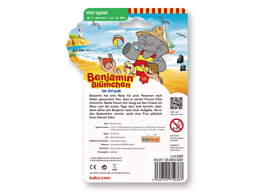 Kekz - Benjamin Bl&uuml;mchen - im Urlaub