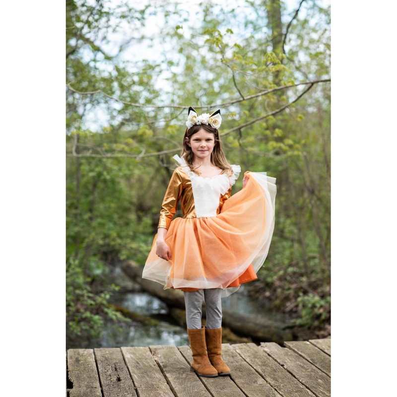 Déguisement robe renard avec coiffe 5-6 ans