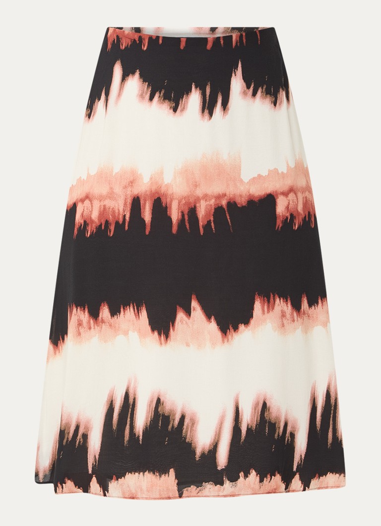 Jupe midi Taifun Rock à motif tie-dye