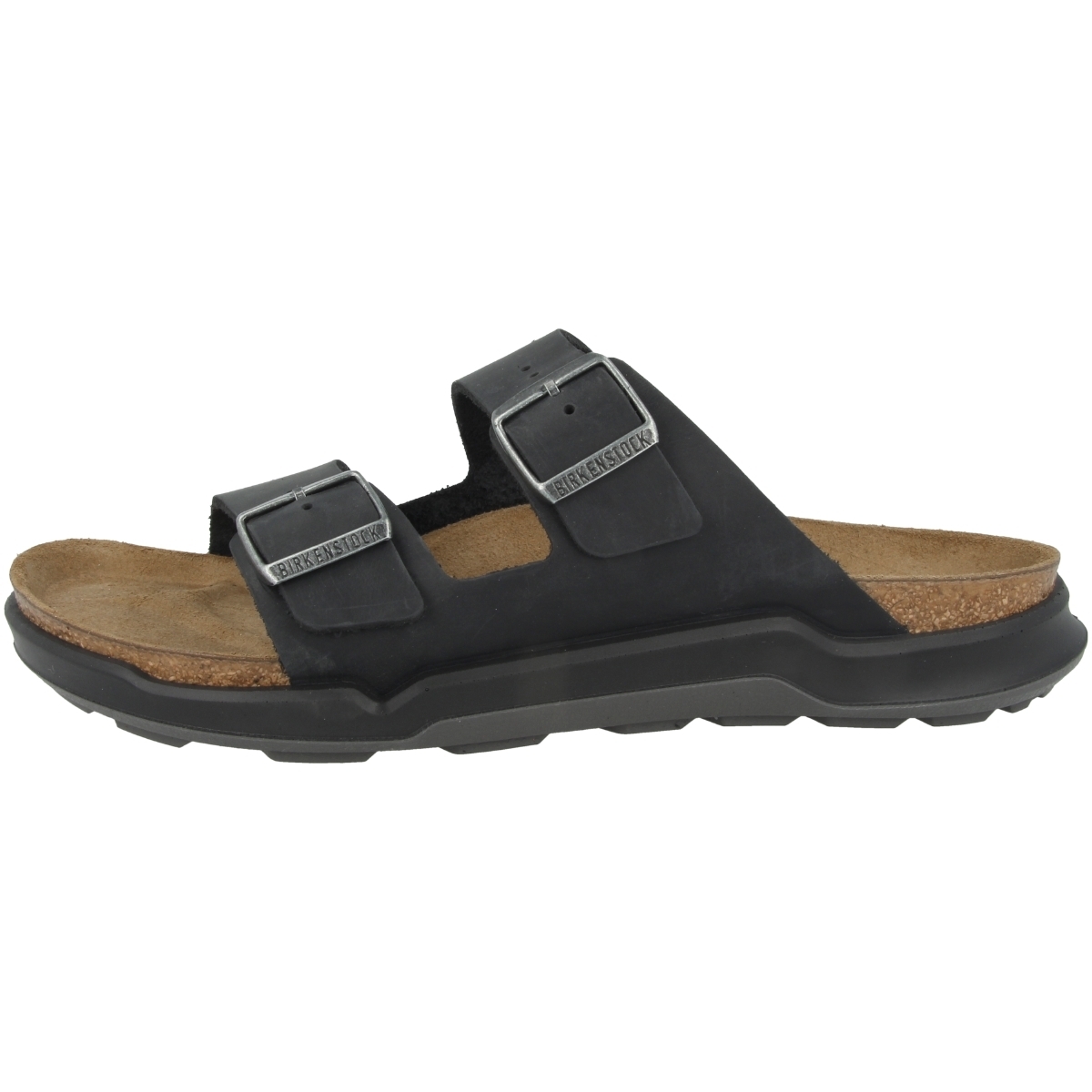 Birkenstock Arizona CT geöltes Nubukleder normal Sandale schwarz