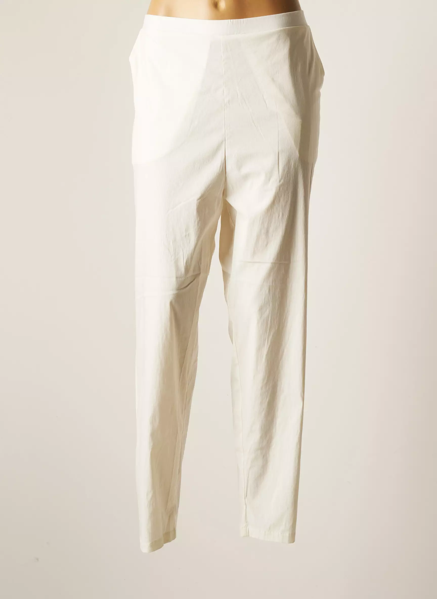 Franck Anna Pantalons Larges Femme couleur beige