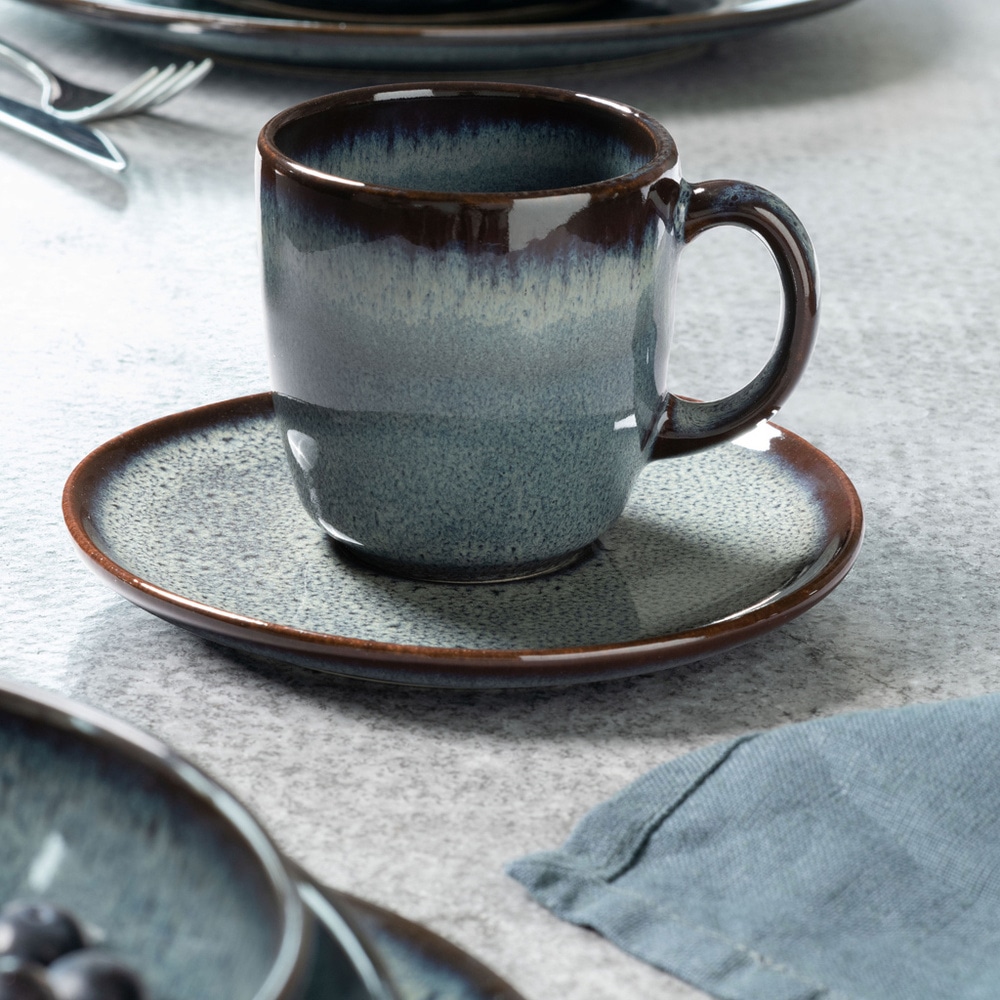 like. by Villeroy & Boch Sous-tasse à café 6 pièces Lave gris Tasse