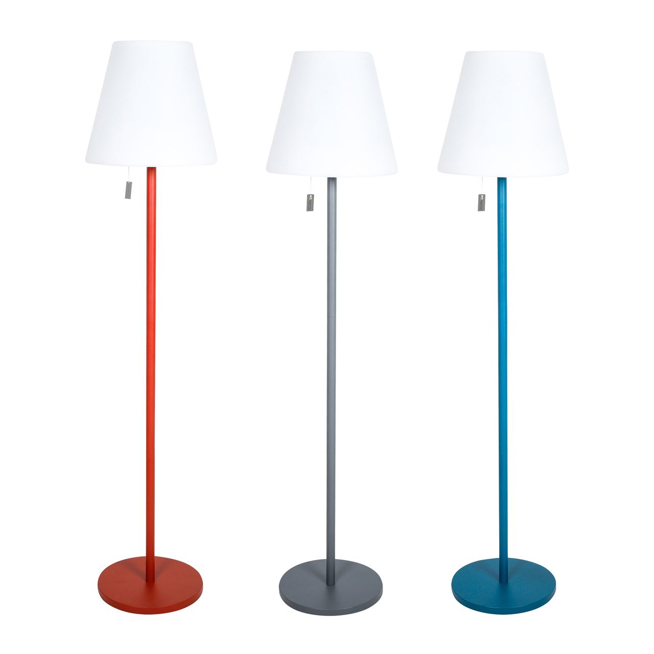 greemotion Solar-LED-Stehleuchte Outdoor, rot