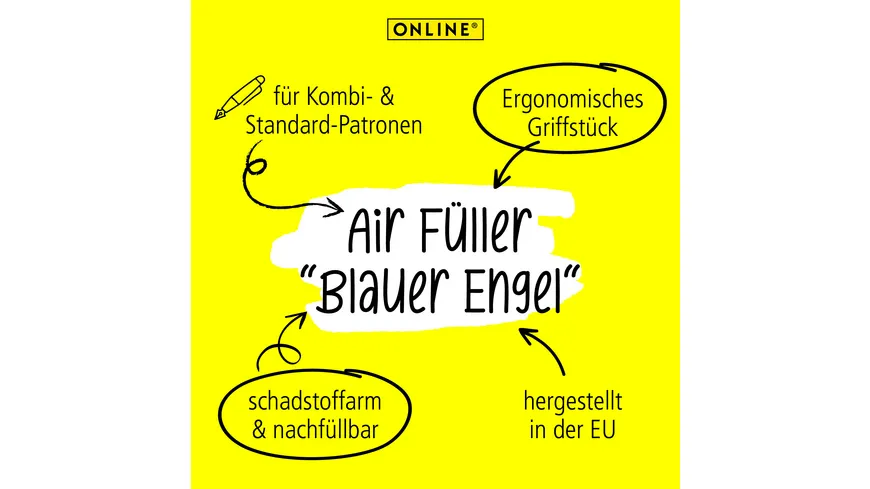 ONLINE Air Füllhalter blau-grau Blue´n Grey