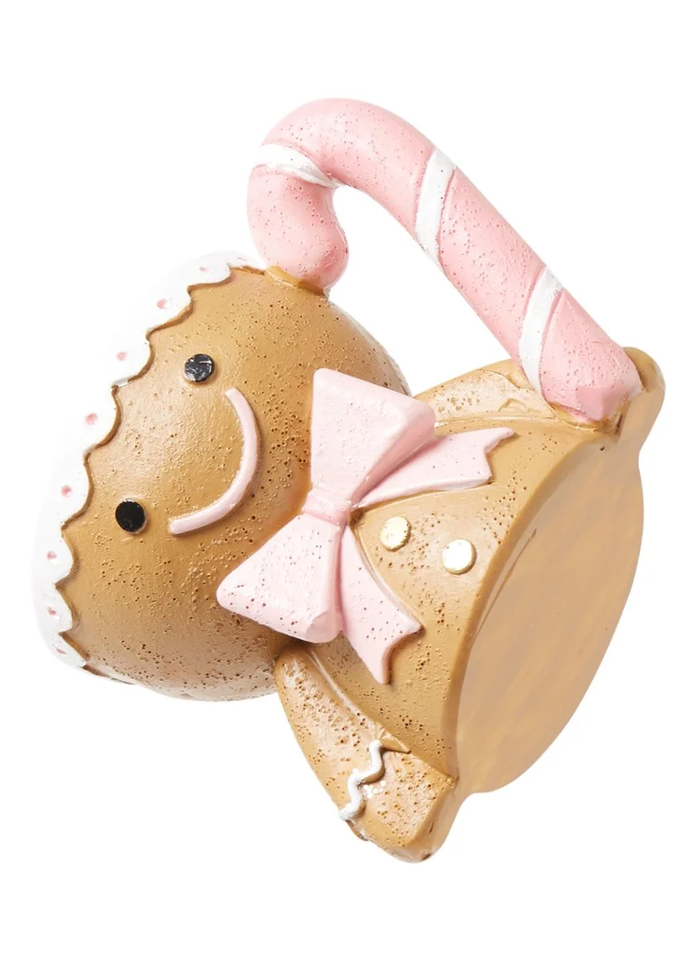 Suport lumânare Goodwill cu omuleț de turtă dulce, 6,5 cm