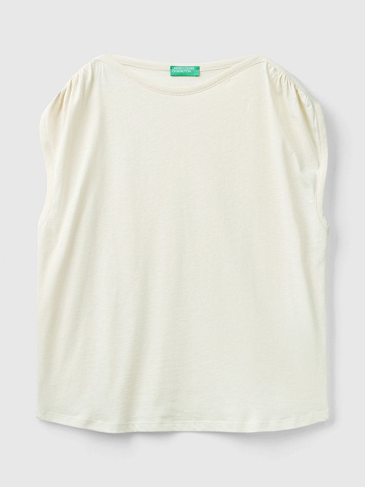 Benetton Shirt in Creme günstig kaufen