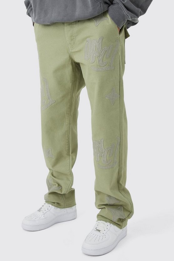 Lockere Hose mit Applikation