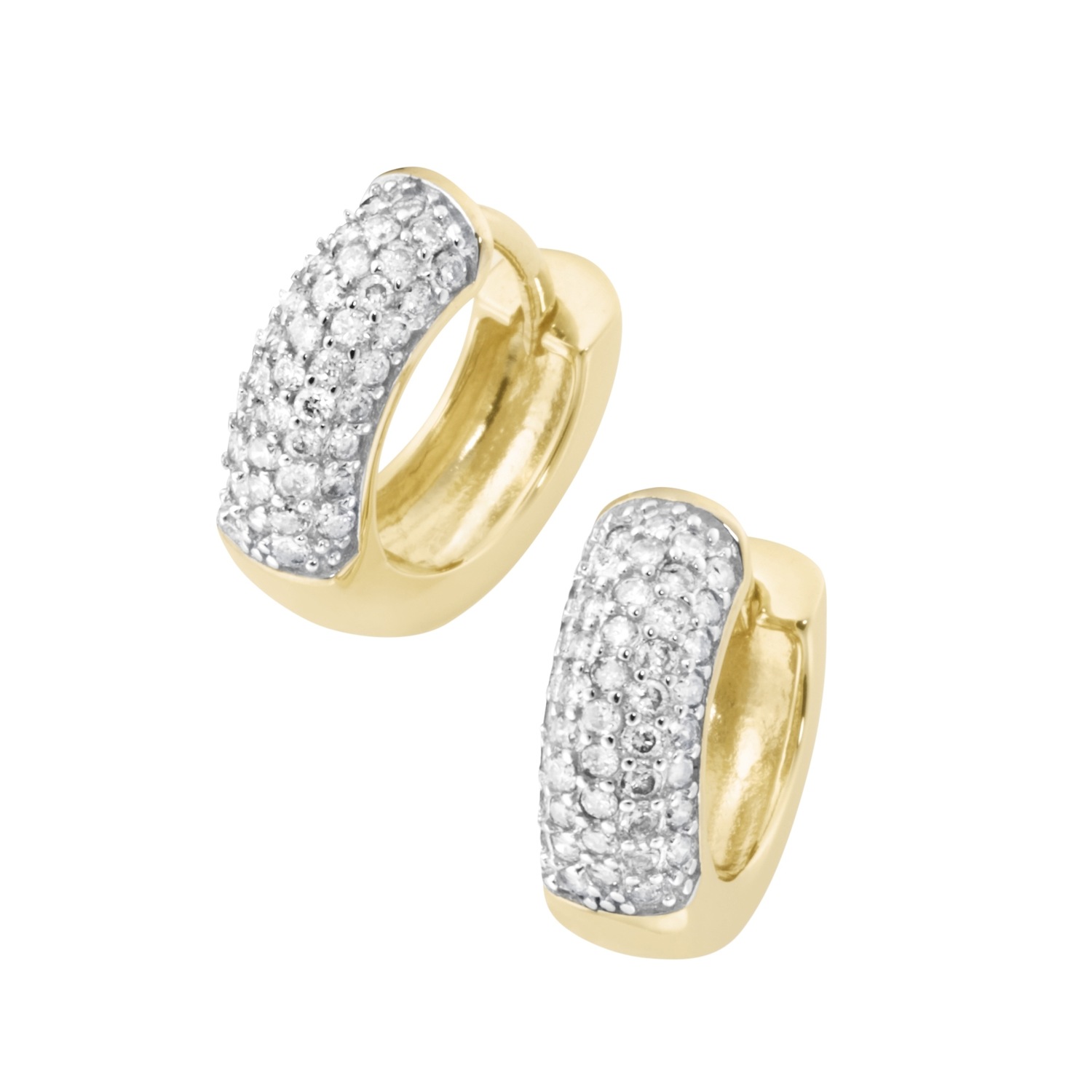 Creolen mit Brillanten. Gold 585