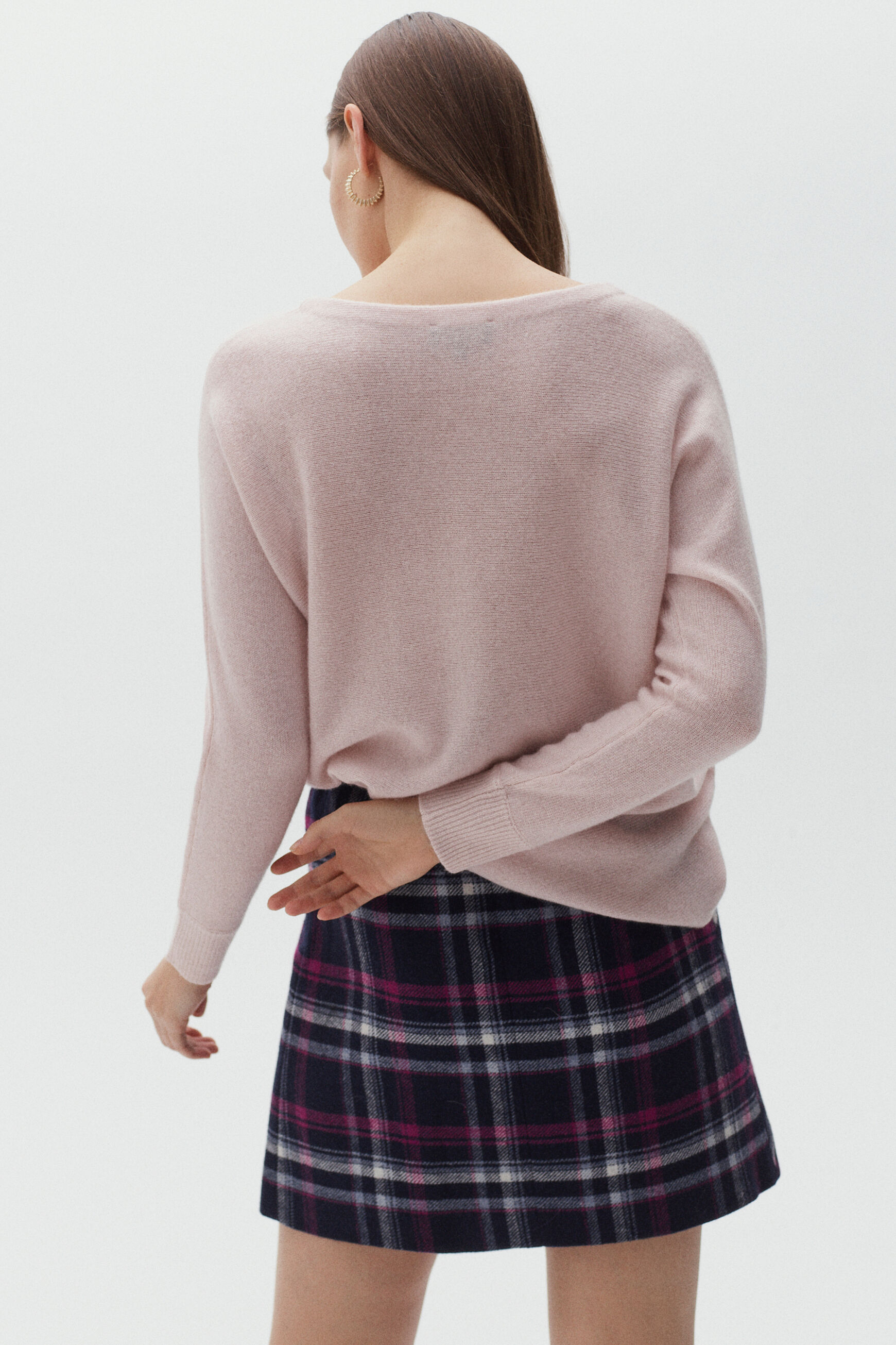 pull amelia lurex rose clair femme