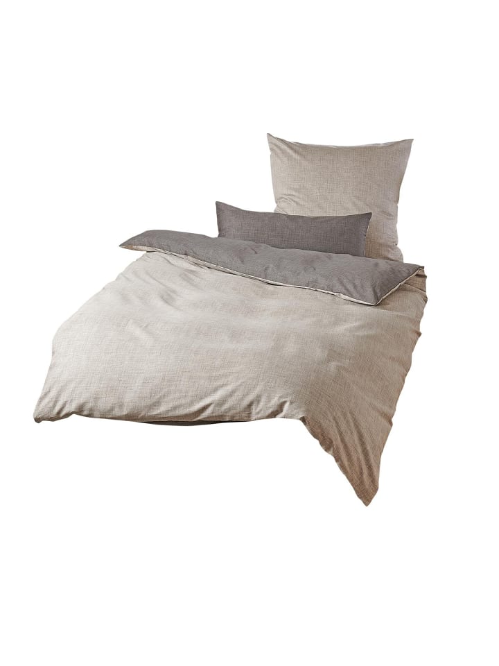 Traumschlaf Bettwäsche Texture in dunkelgrau günstig kaufen