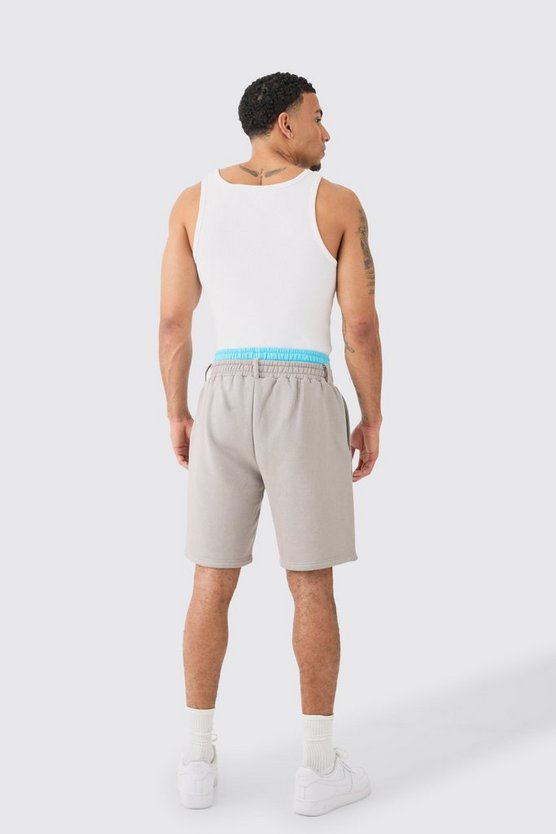 Lockere Shorts mit doppeltem Bund
