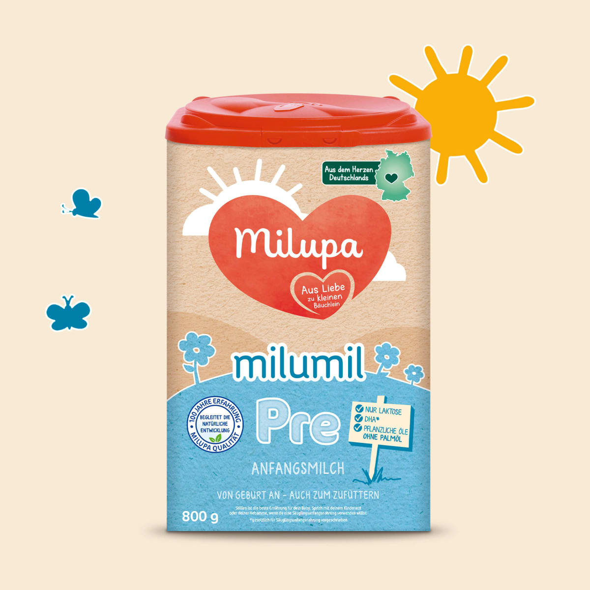 Anfangsmilch Pre Milumil von Geburt an, 0,8 kg