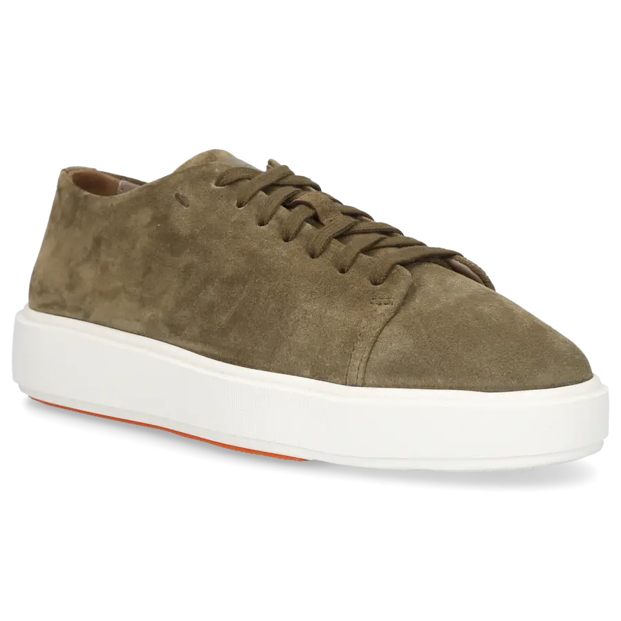 Santoni - Sneaker low 60994 Veloursleder - grün