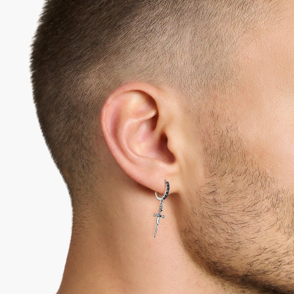 Thomas Sabo Créoles 925 Argent Boucles d'oreilles