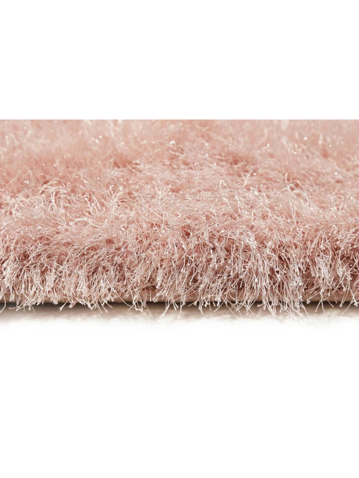 Wecon Home Hochflorteppich Shiny Touch in rosa günstig kaufen 120 x 170 cm