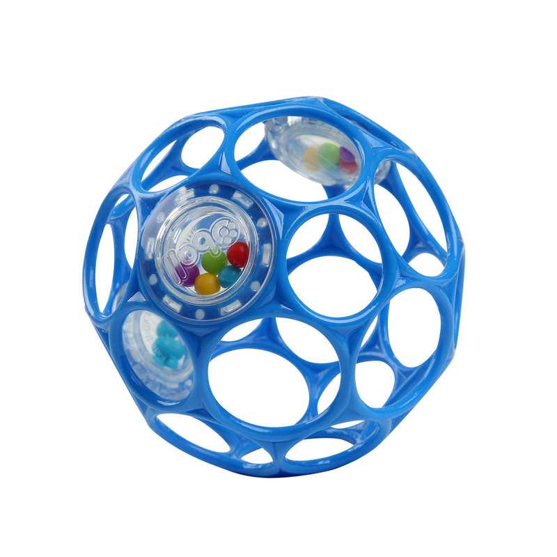 Balle hochet bleue Oball