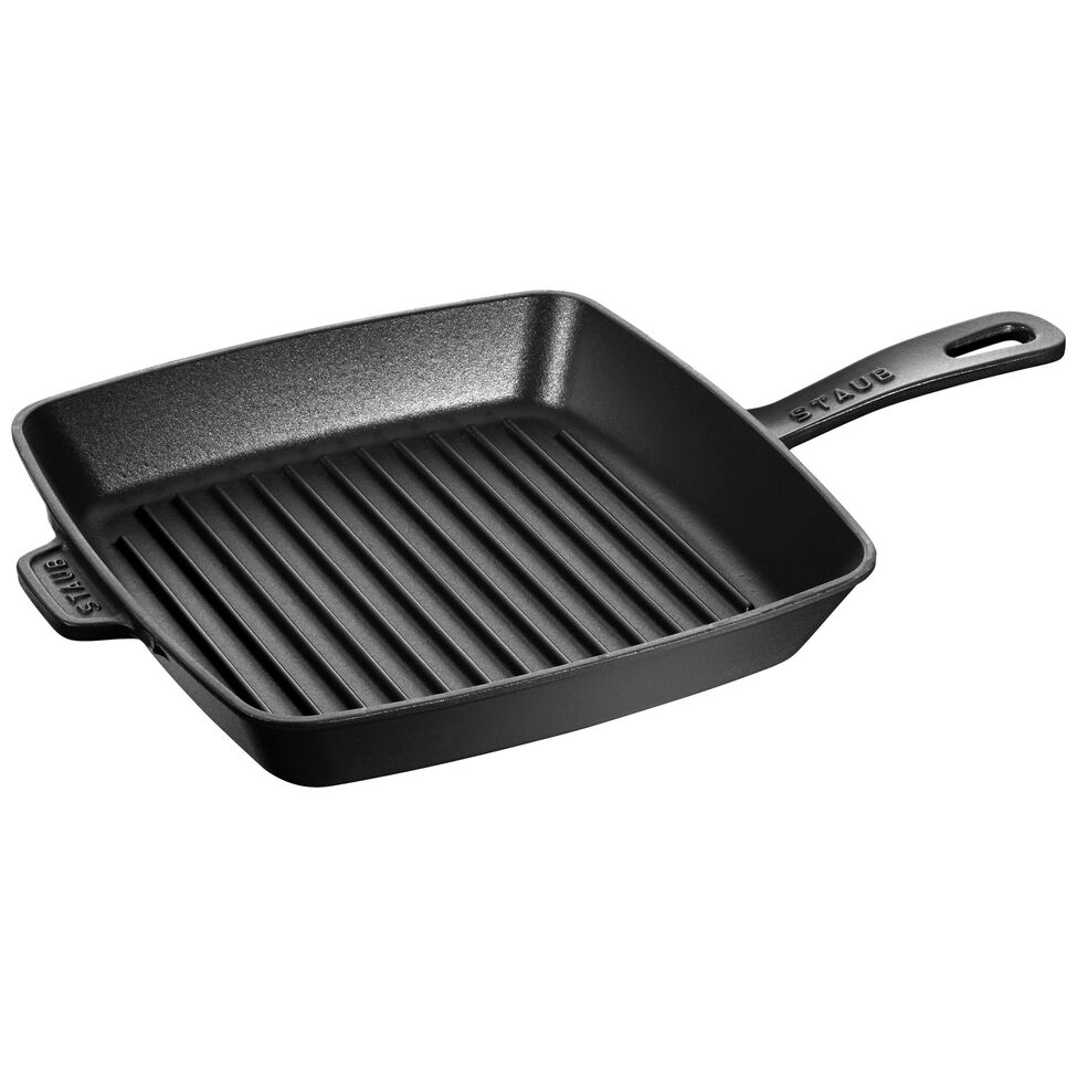 American Grill 26 x 26 cm, Gusseisen, Schwarz