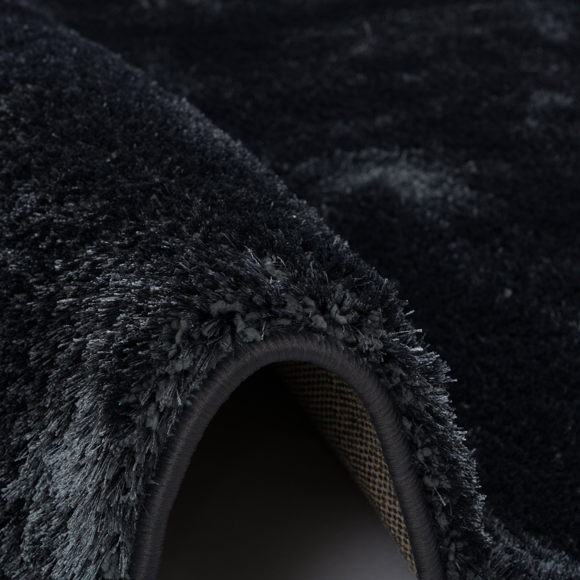 Hochflor-Teppich Hochflor Shaggy Teppich Feeling Mix Rund, Snapstyle, Rund, Höhe: 48 mm