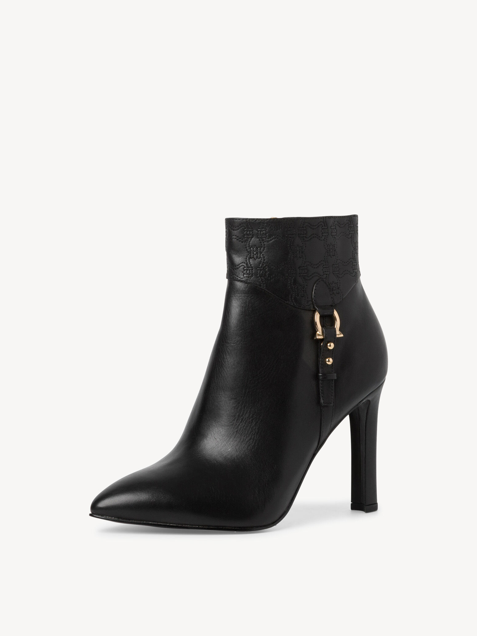Bottine en cuir - noir