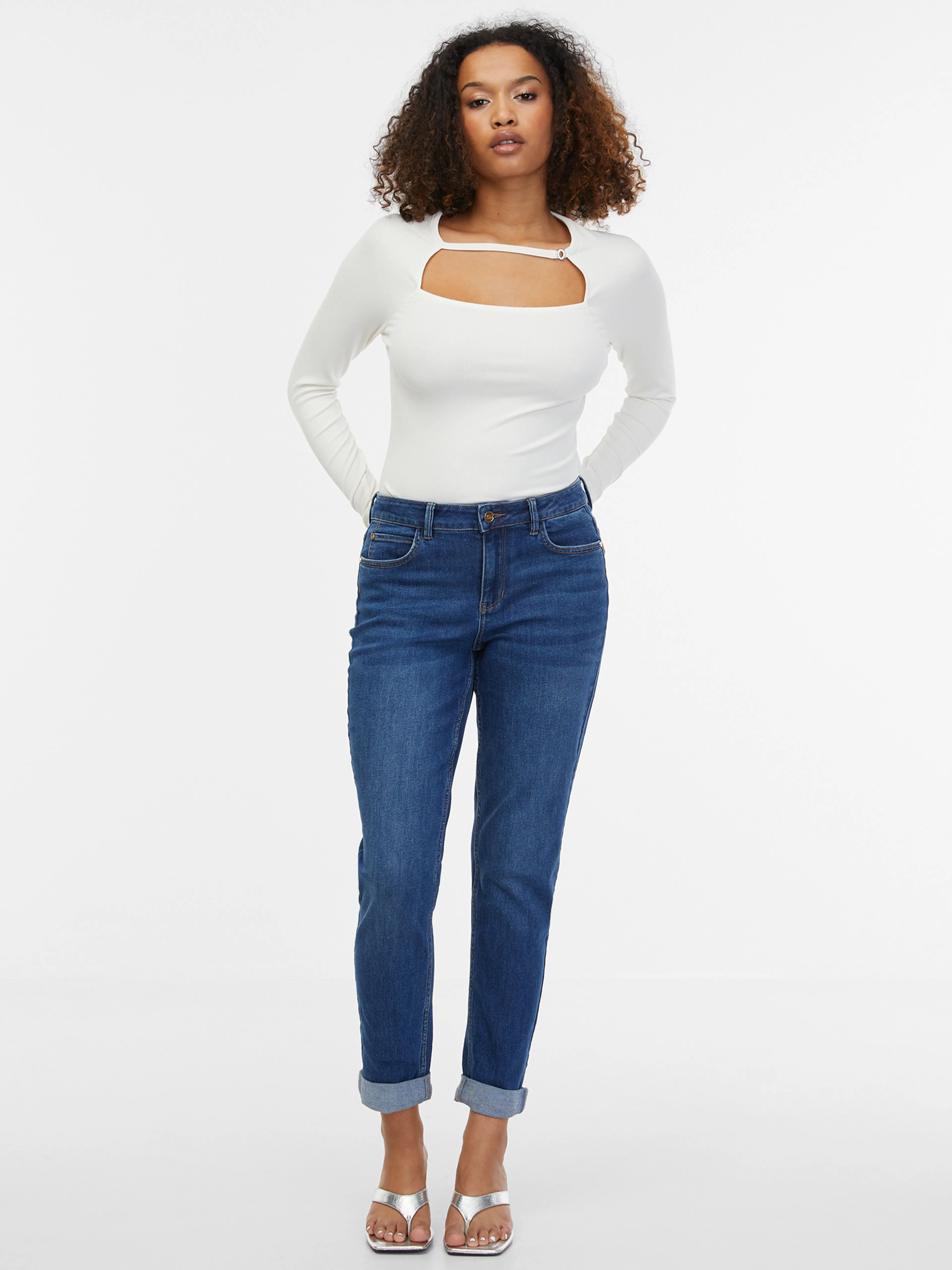 Weißes Damen-T-Shirt ORSAY