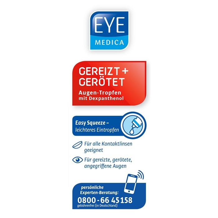 Augen-Tropfen Gereizt+Gerötet