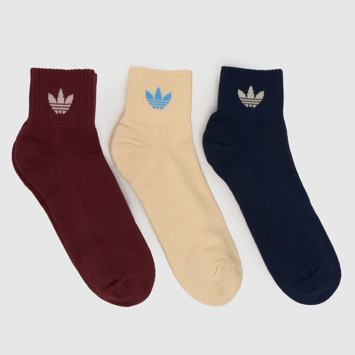 adidas multi originals mittankelstrumpor 3-pack