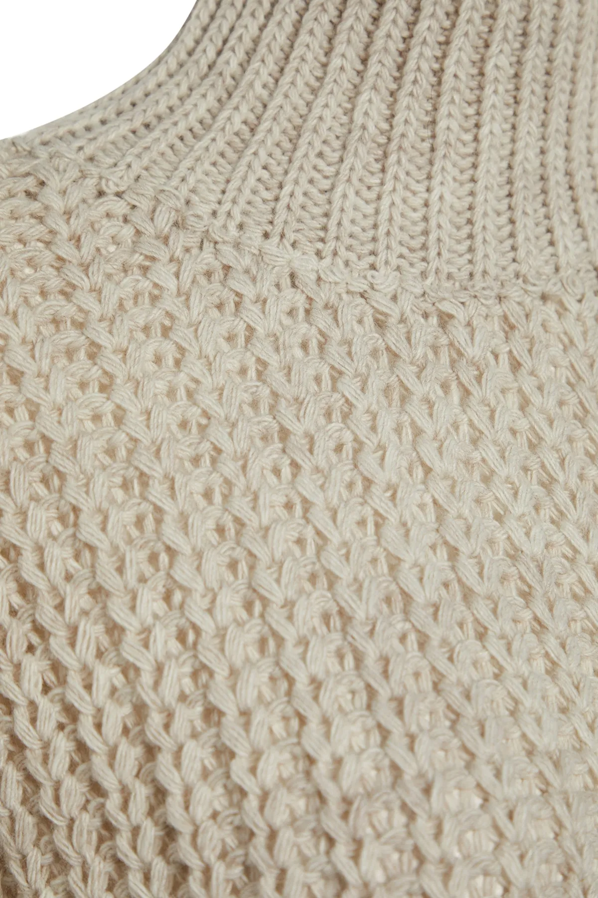 Trendyol Collection  Stone Wide Fit Weich strukturierter Strickpullover mit Farbblockdesign TWOAW21KZ0271