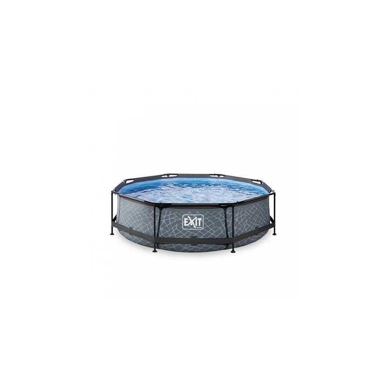 Piscine ø300cm 12v Stone Grise