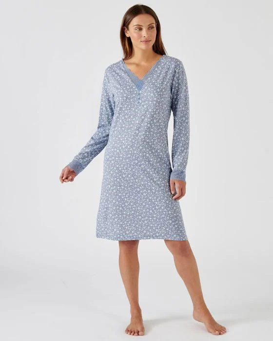 Chemise de nuit maille Thermolactyl recyclée