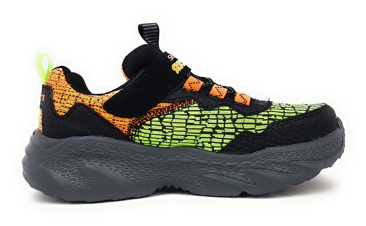 Skechers Dino lights 400615L Mehrfarbig BKOR black/ orange