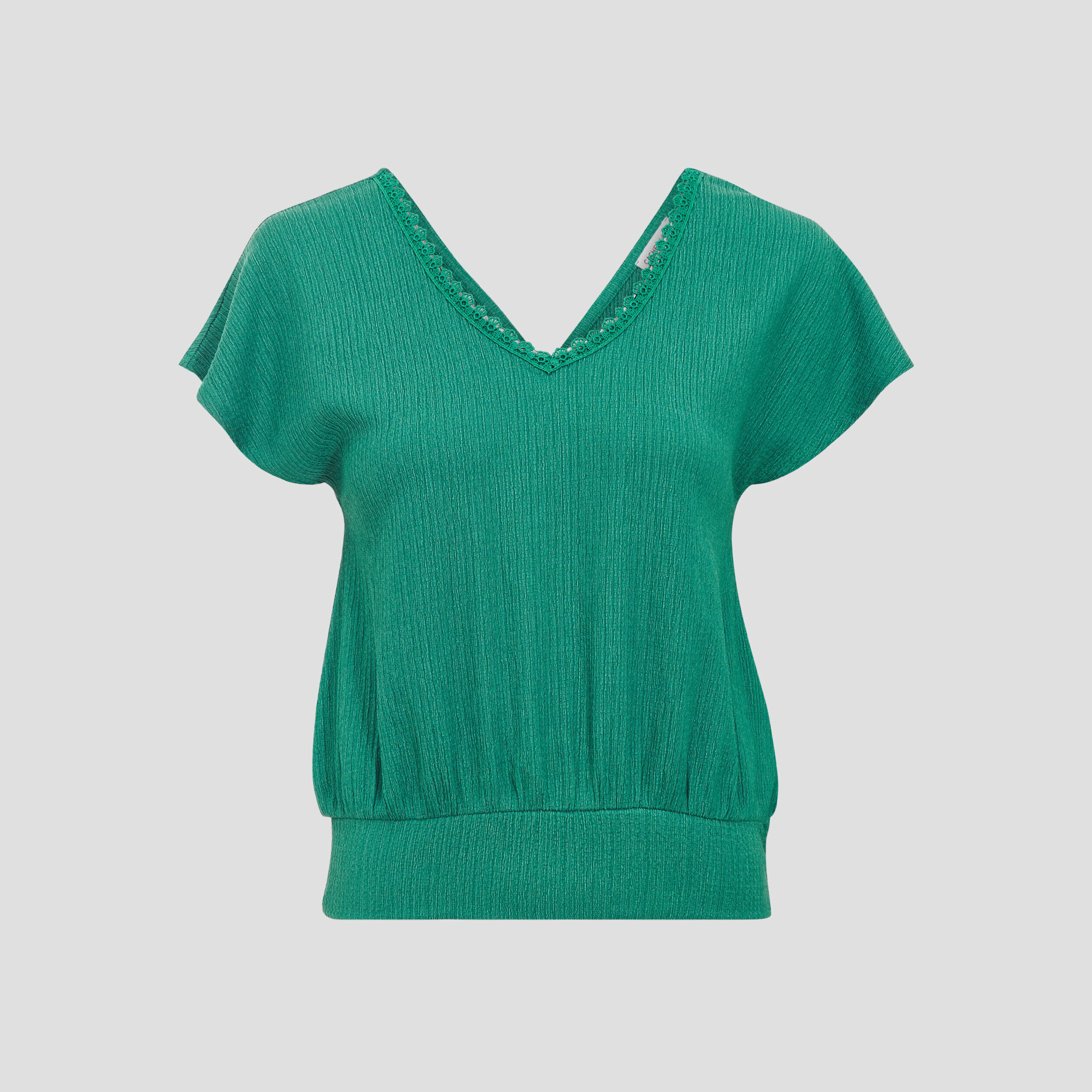 T-shirt à manches courtes vert femme | Cache Cache