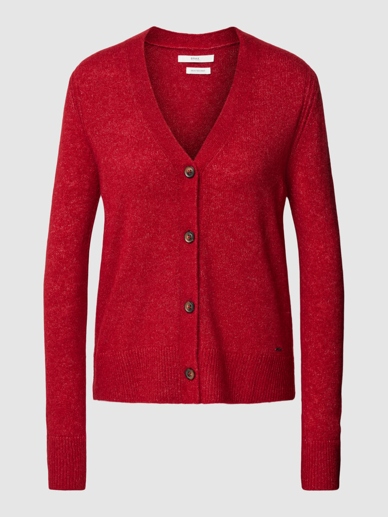 Cardigan mit Label-Detail Modell 'Style.Alicia' in rot