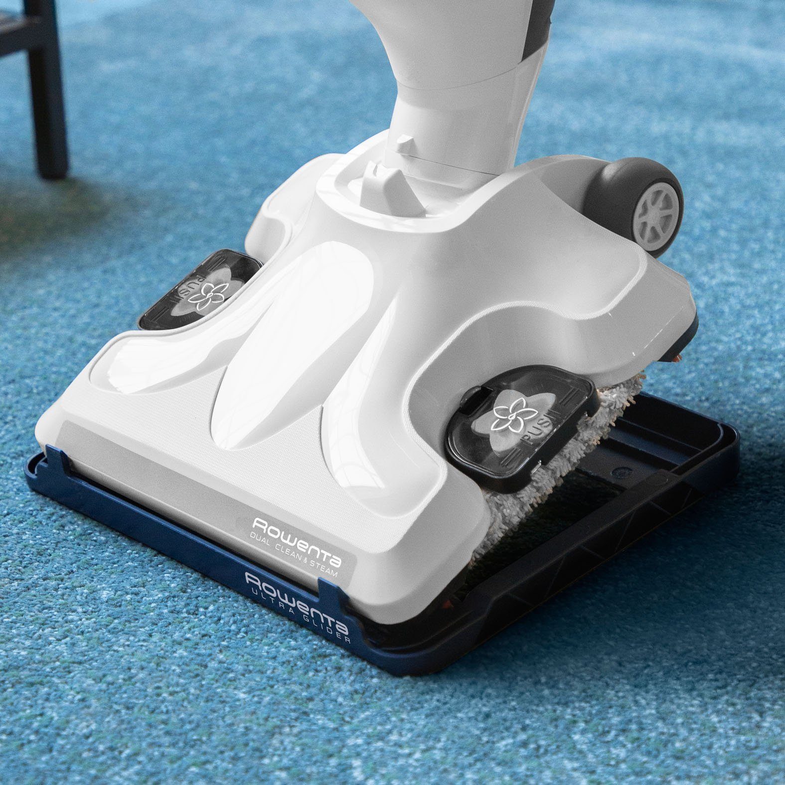 Rowenta Dampfreiniger + Staubsauger Clean&Steam Revolution RY7757, 1500 W, beutellos, gleichzeitig wischen und saugen, alle Bodenarten, Anti-Kalk-Kartusche