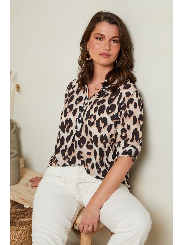 Curvy Lady Bluse in Schwarz günstig kaufen