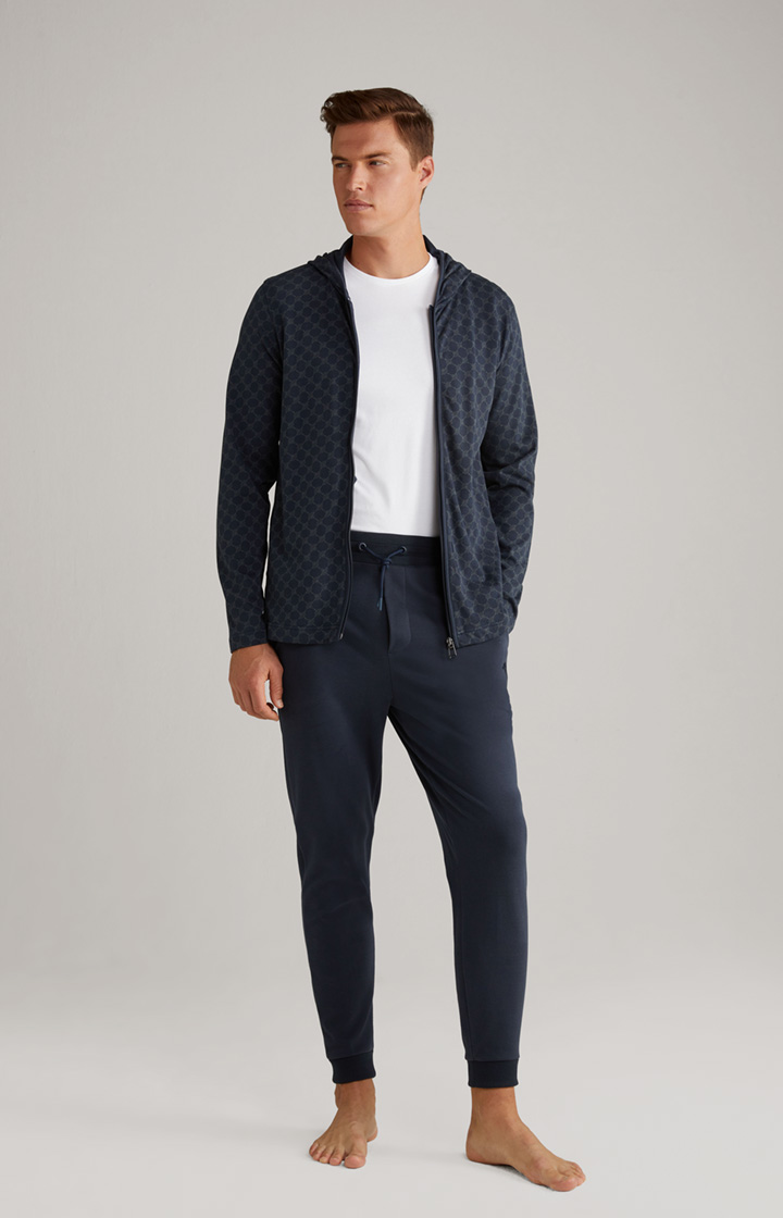 Loungewear Sweatjacke in Dunkelblau