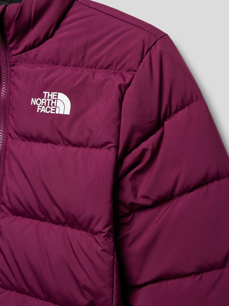 Daunenjacke mit Wendefunktion in aubergine