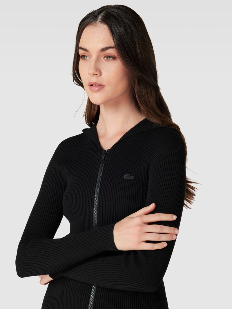 Sweatjacke mit Viskose-Anteil in schwarz