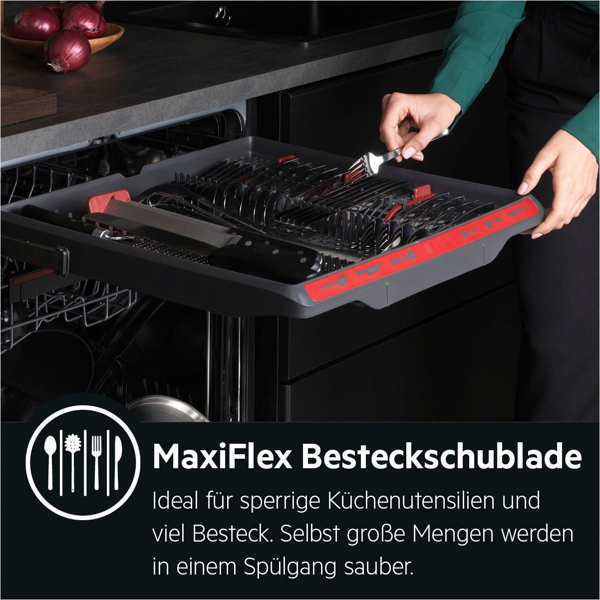 AEG vollintegrierbarer Geschirrspüler, FSK75768P 911434833, 14 Maßgedecke, XXL-Geschirrspüler