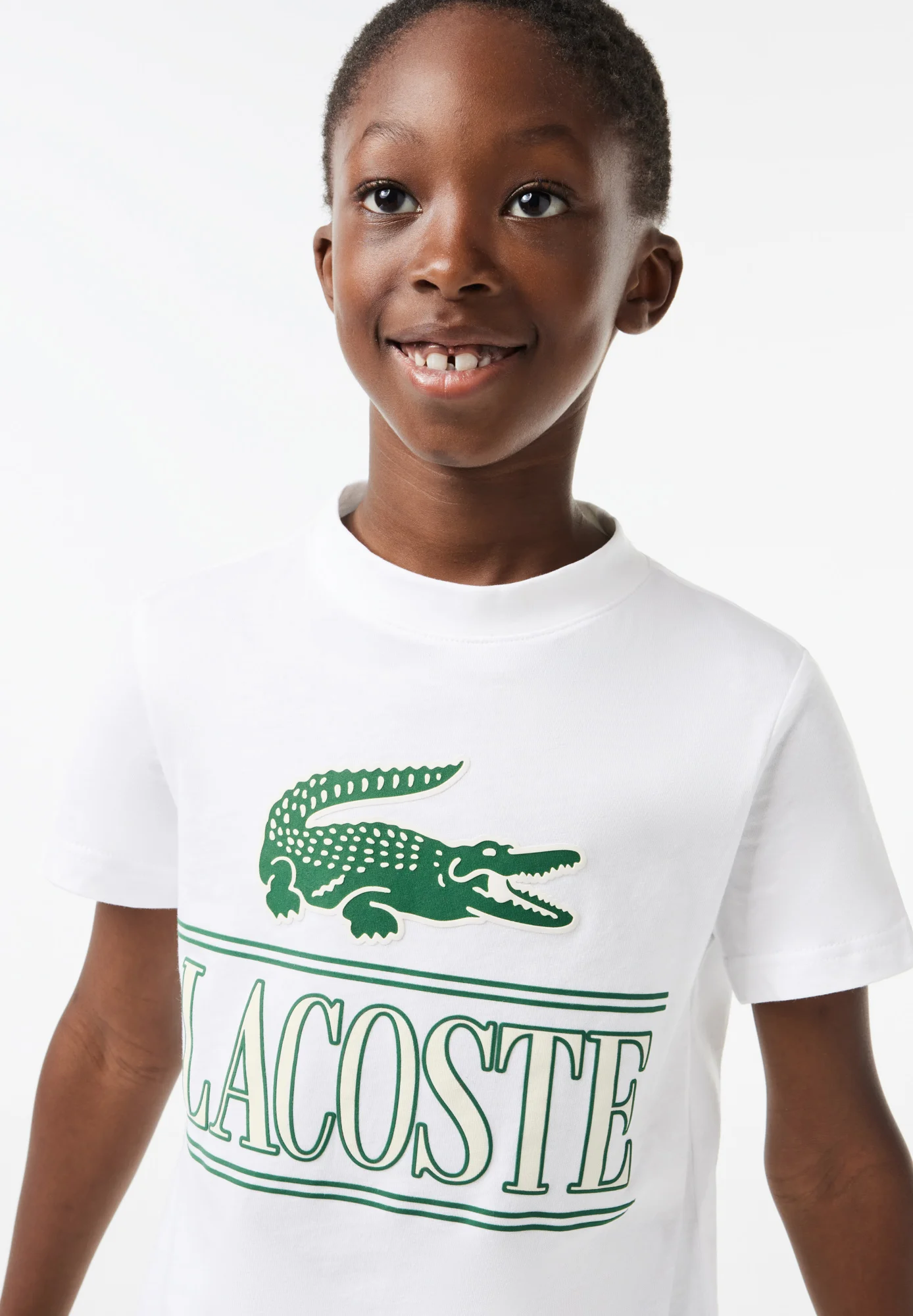 Lacoste TEE BIG CROCO AND SCRIPT - Camiseta con estampado