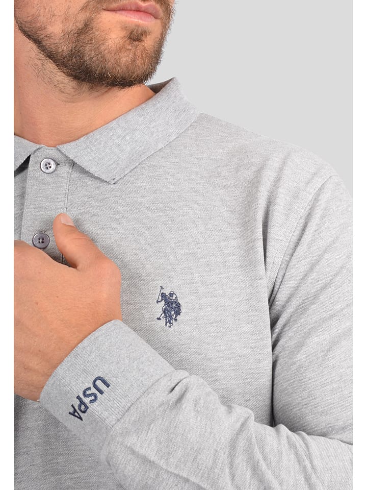 U.S. Polo Assn. Poloshirt in Grau günstig kaufen