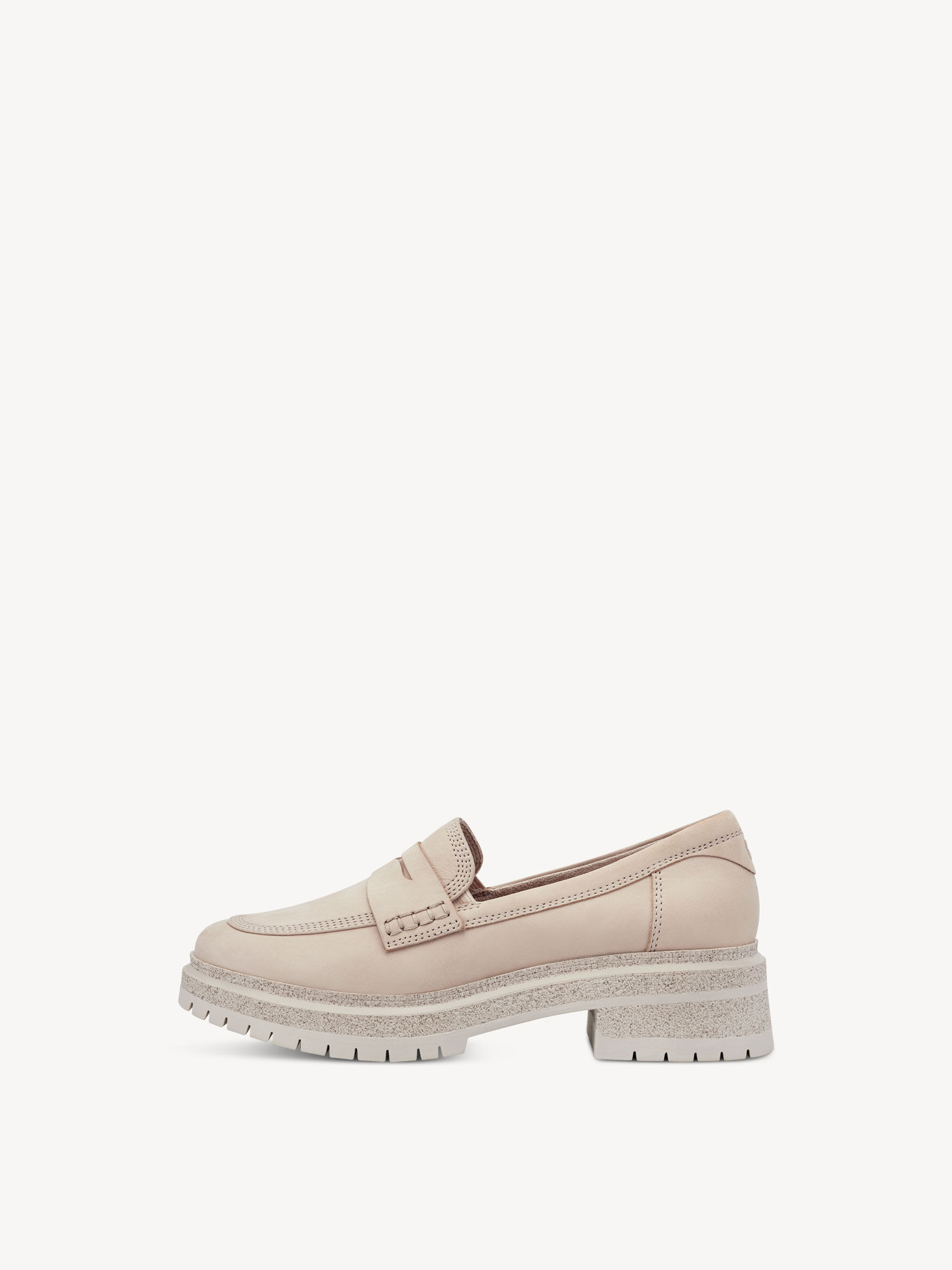 Slipper en cuir - beige